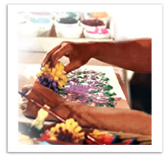 Sri Chinmoy pintando