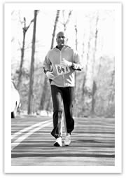 Sri Chinmoy correndo